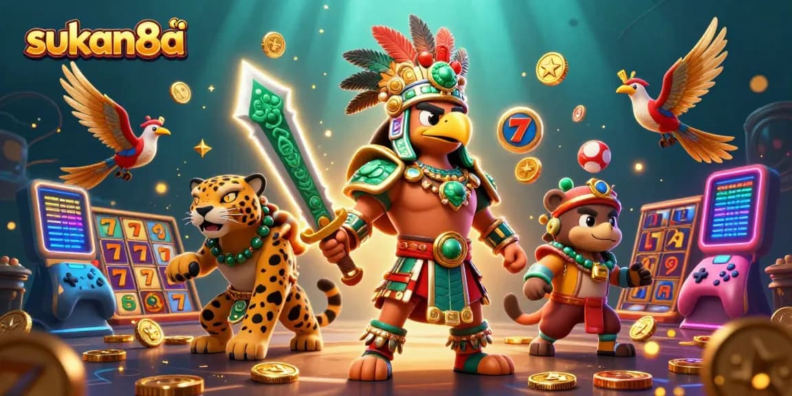 Engage in thrilling slots action at sukan8a with vibrant characters and dynamic game elements.
