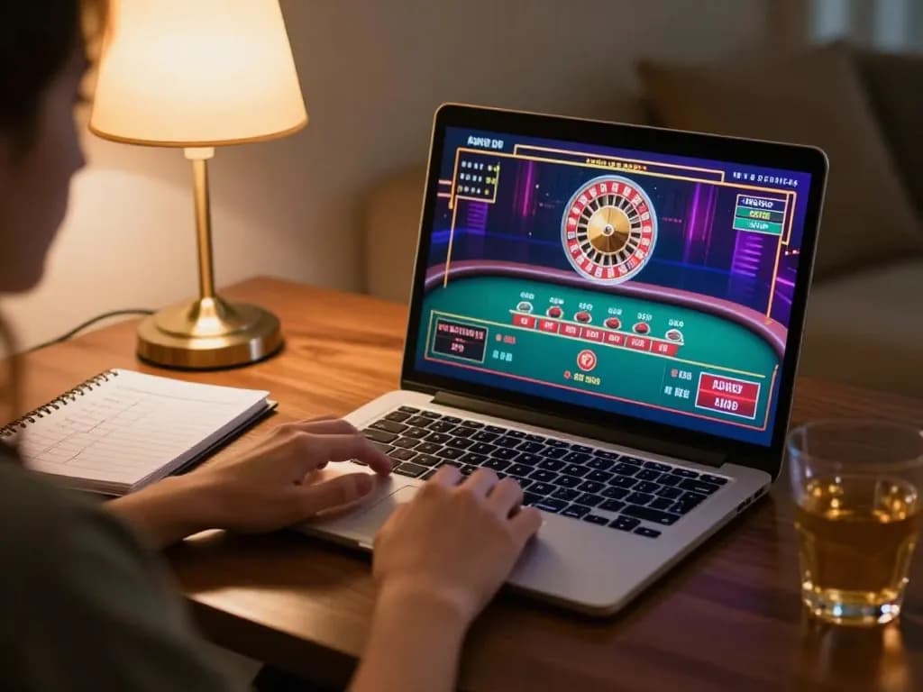 Engaging in live dealer games on mm88pc, showcasing dynamic online casino graphics and strategic betting.