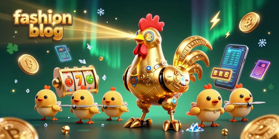 Experience immersive action in this vibrant fashion blog-themed casino illustration.