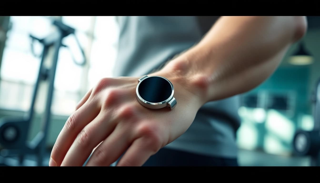 Enhance your well-being with the Smart Health Ring effortlessly tracking your fitness metrics.