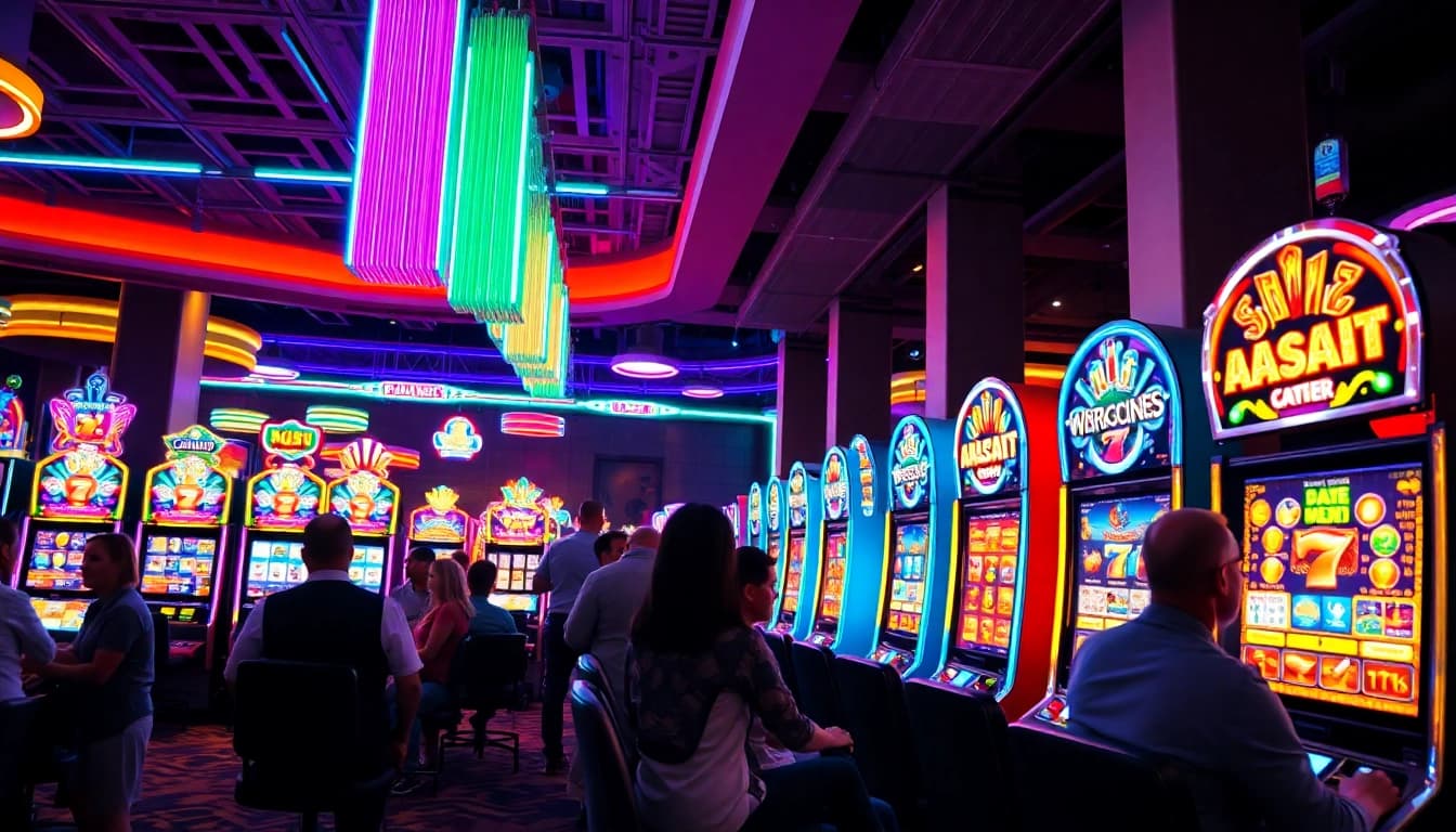 Menangkan pengalaman situs slot gacor yang ceria dengan mesin slot yang ramai.
