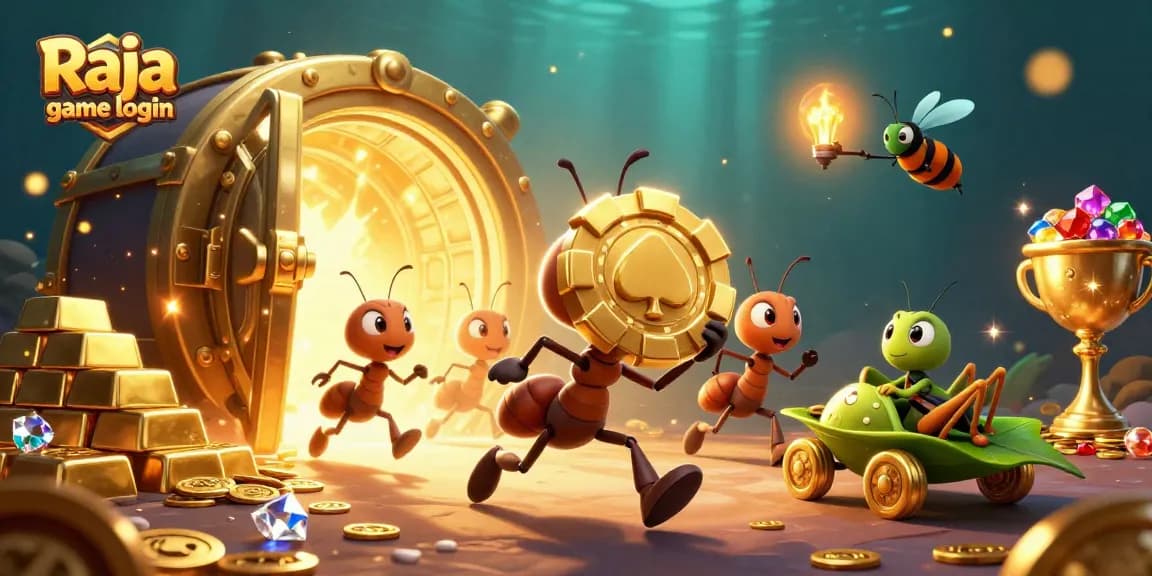 Engage in the thrilling Raja game login while a team of ants pulls off an epic heist.
