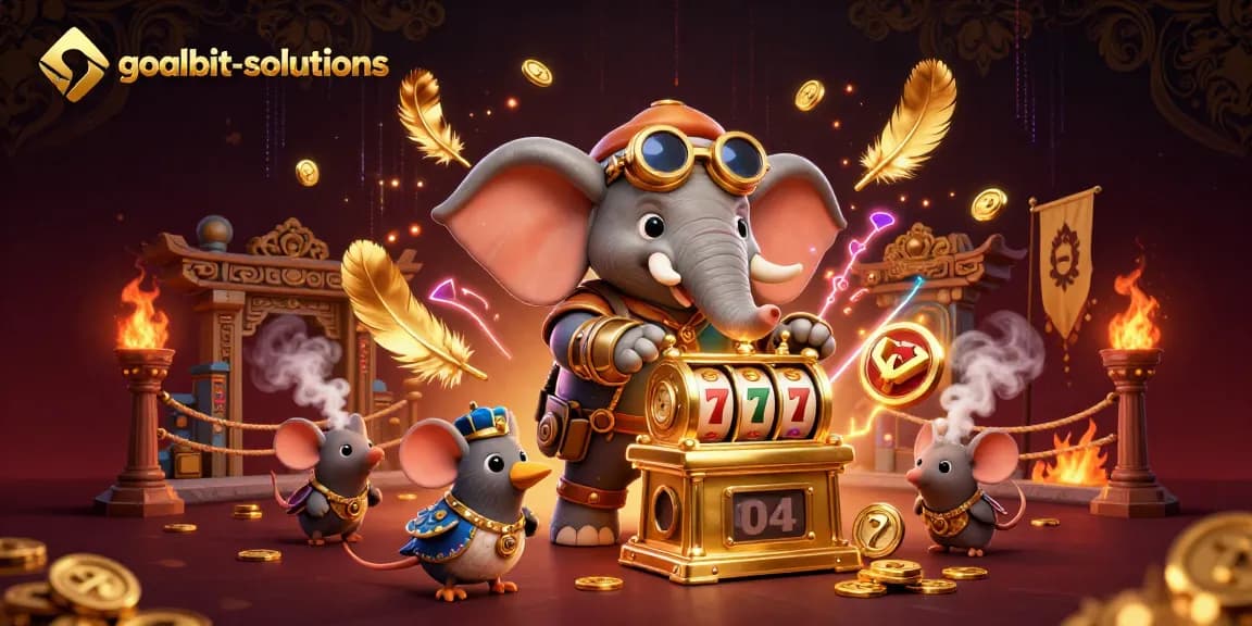 Menang di slot machine bernama goalbit-solutions dengan karakter kartun steampunk yang menarik.