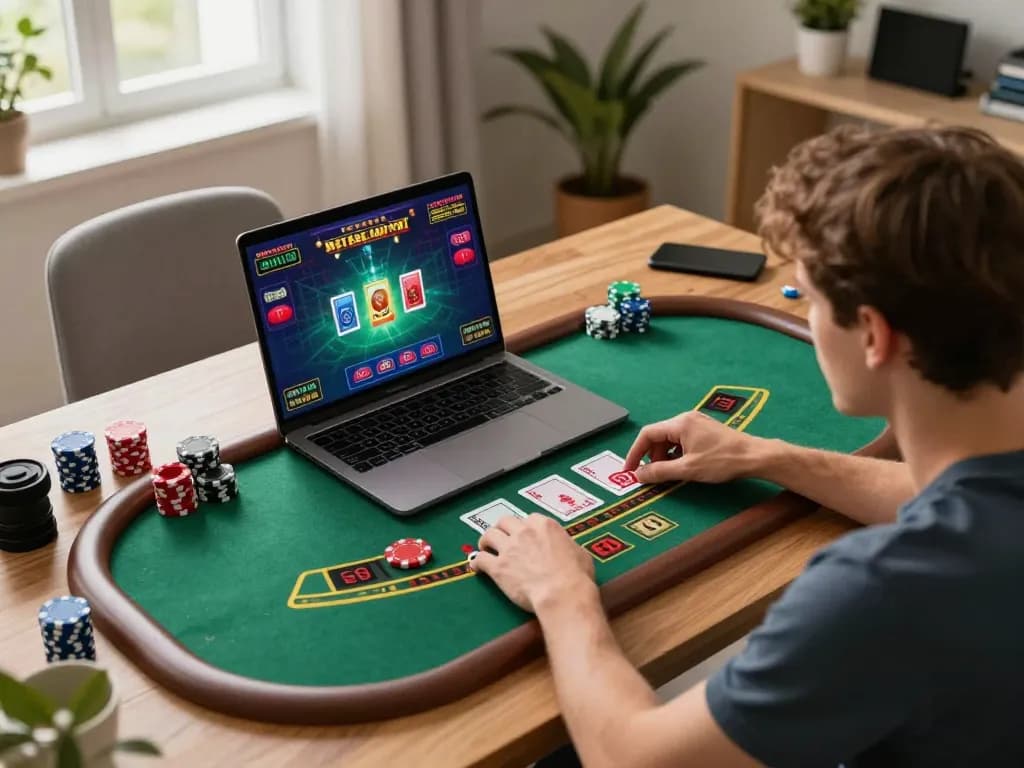 Nohu players enjoying an immersive online blackjack experience in a cozy home setting.