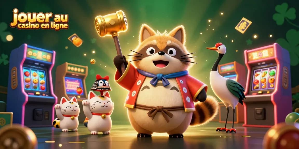 Rejoignez l'excitation et jouez au casino en ligne avec des personnages colorés et des éléments de jeu.