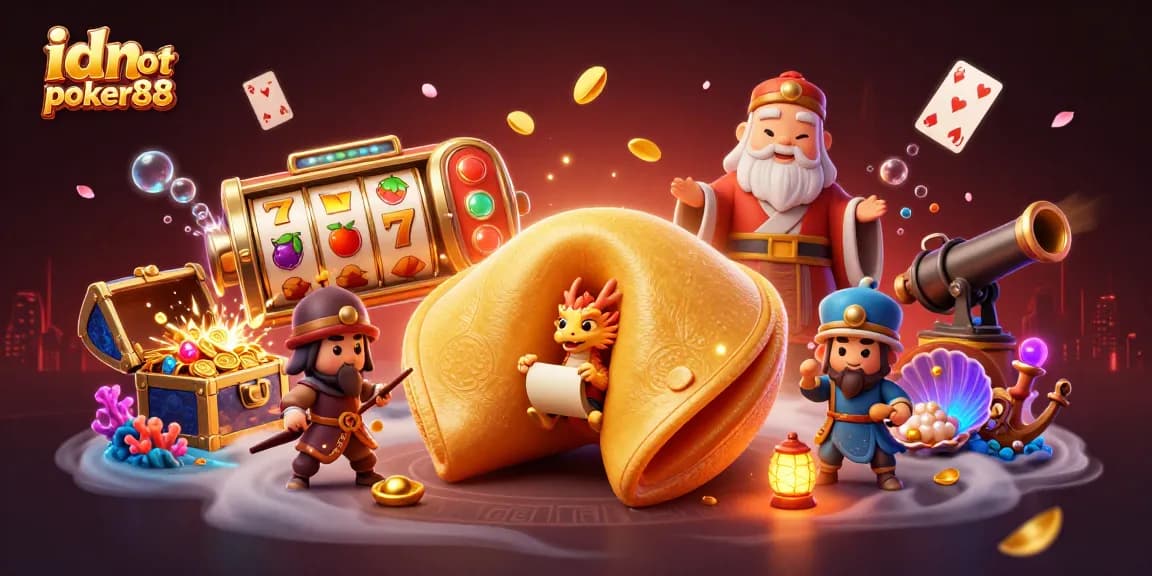 Experience idn slot poker88 with a vibrant scene of cartoon characters and dynamic gaming elements.