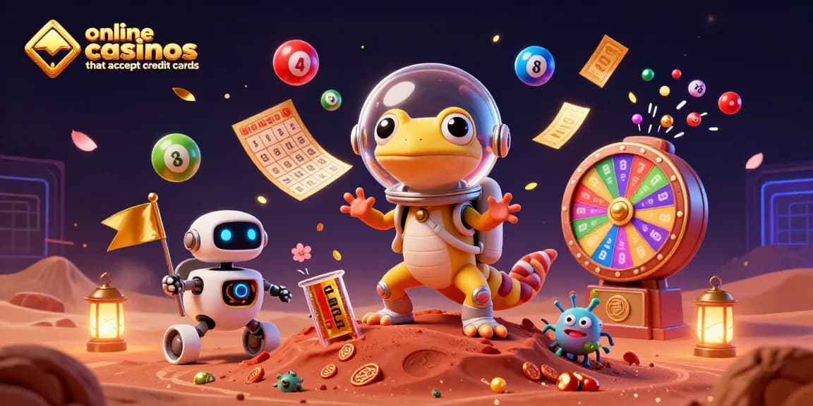 Experience online casinos that accept credit cards in an entertaining 3D Martian adventure with unique gaming elements.