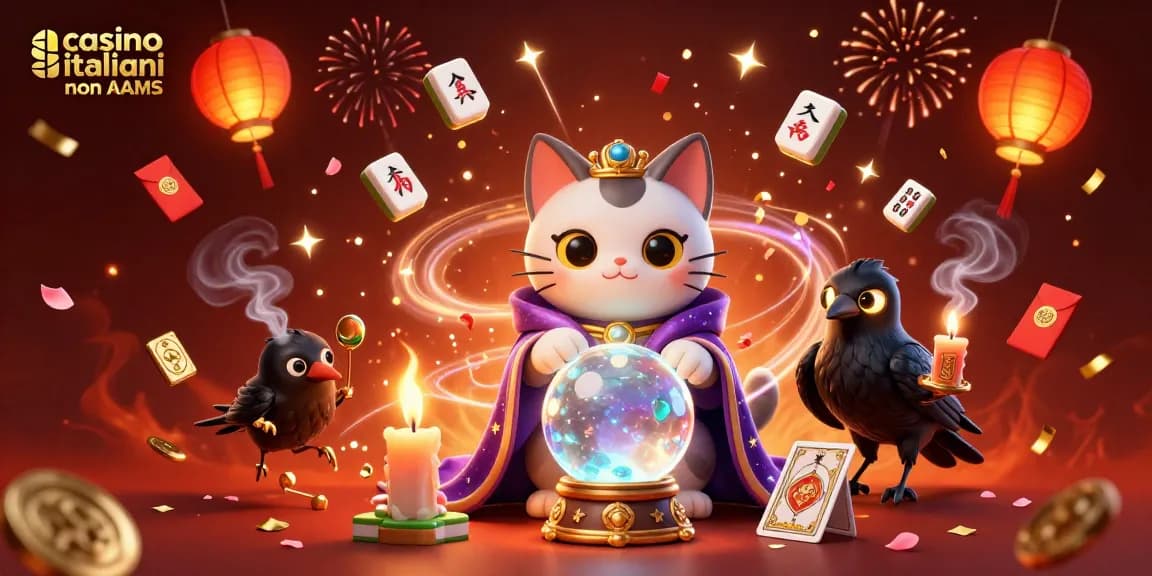 Vivi l'emozione nei casinò italiani non AAMS con personaggi magici e elementi di gioco vibranti.