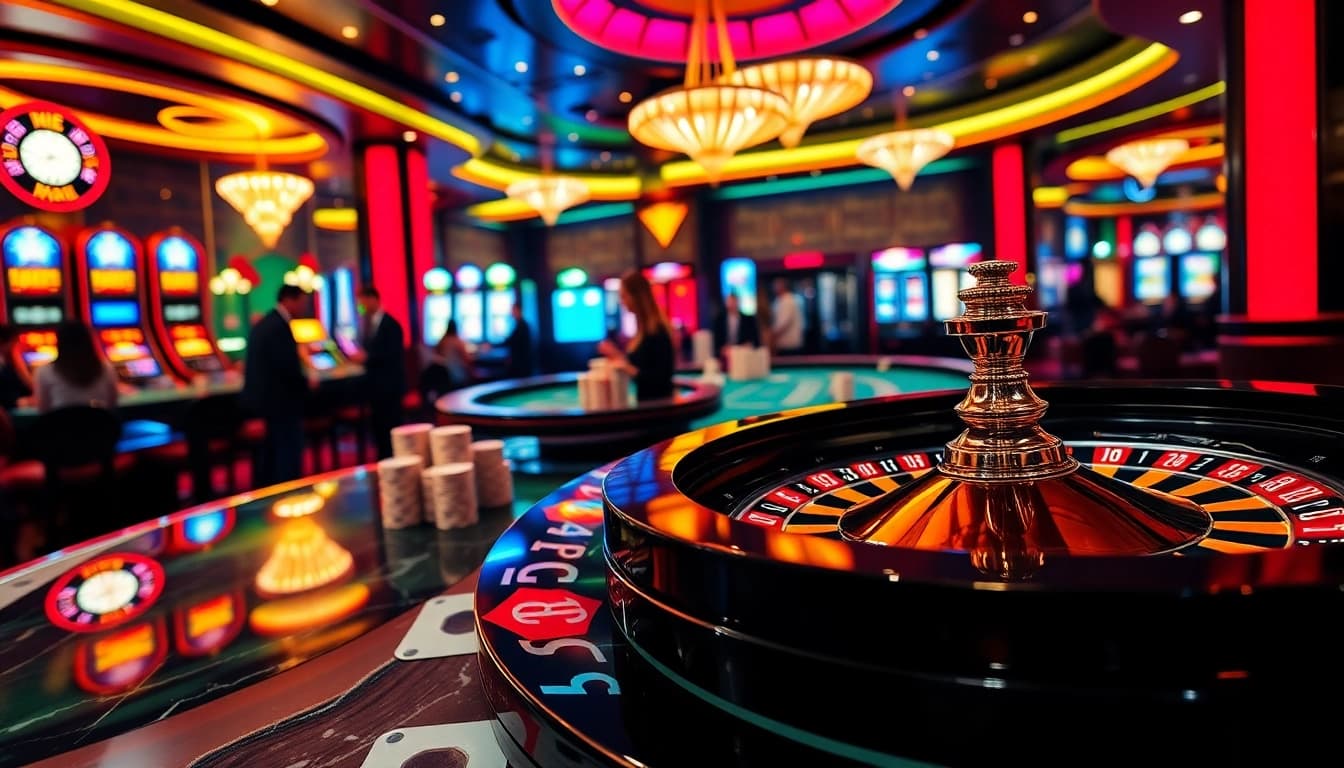 Experience the thrill of gaming at kjc mm88 casino with vibrant tables and exciting atmosphere.