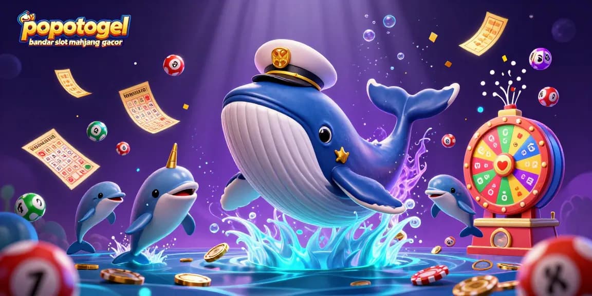 Experience the excitement with popotogel bandar slot mahjong gacor in this vibrant 3D illustration.