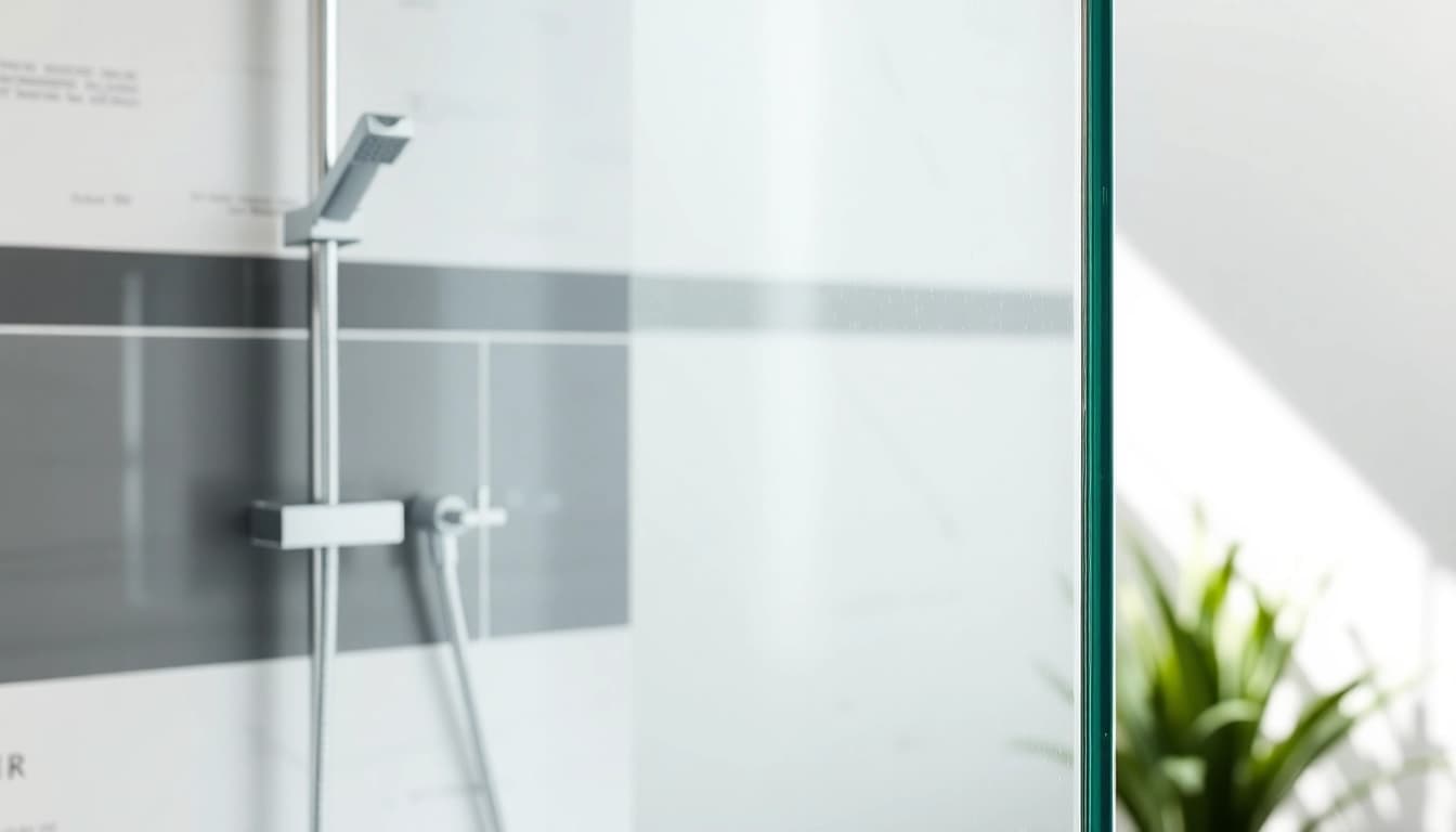 Installer une paroi de douche à l'italienne dans une salle de bain moderne et élégante.
