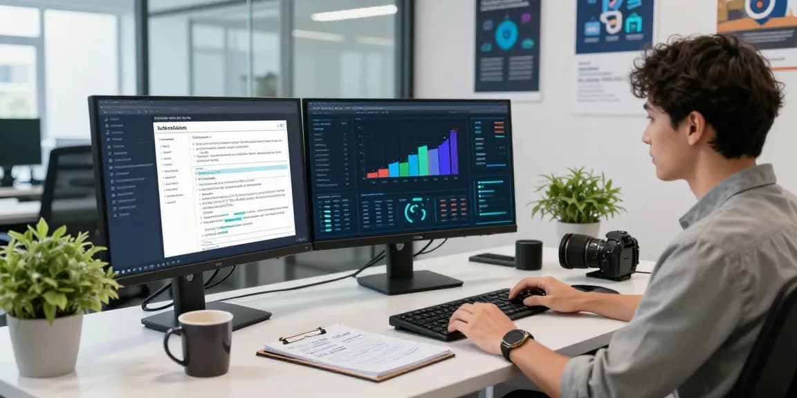Detect fraud receipt with advanced AI tools in a modern workspace