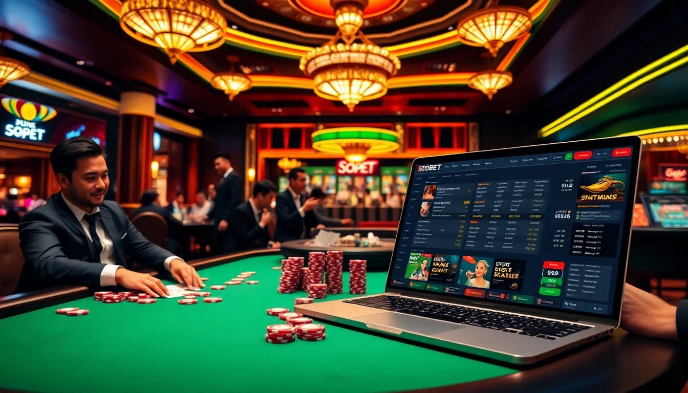 Experience sbobet betting with thrilling poker action and vibrant casino visuals