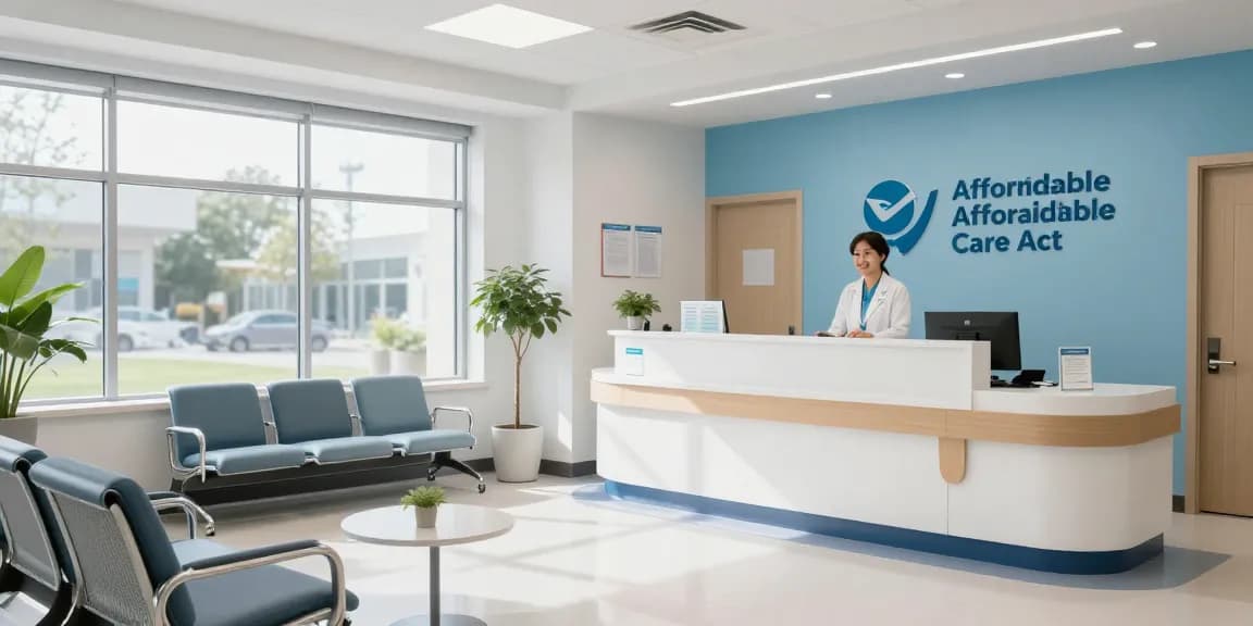 "Enroll in a 2026 ACA plan after moving in a modern healthcare clinic offering patient care and health services."