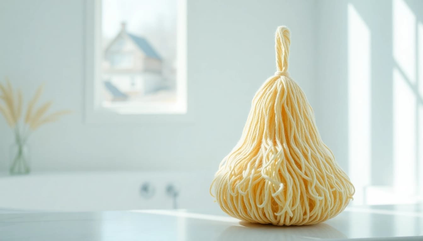 Feel refreshed with the best back loofah, highlighting its natural texture and inviting design.