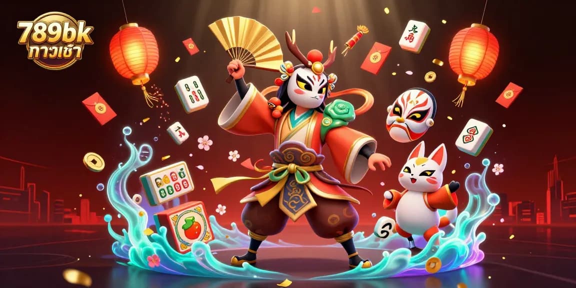 Experience the thrill of 789bk ทางเข้า with vibrant slots and characters in action, highlighting winning moments.