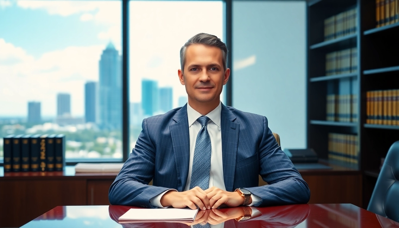 Miami-Dade County litigation Lawyer showcasing professionalism in an office setting.
