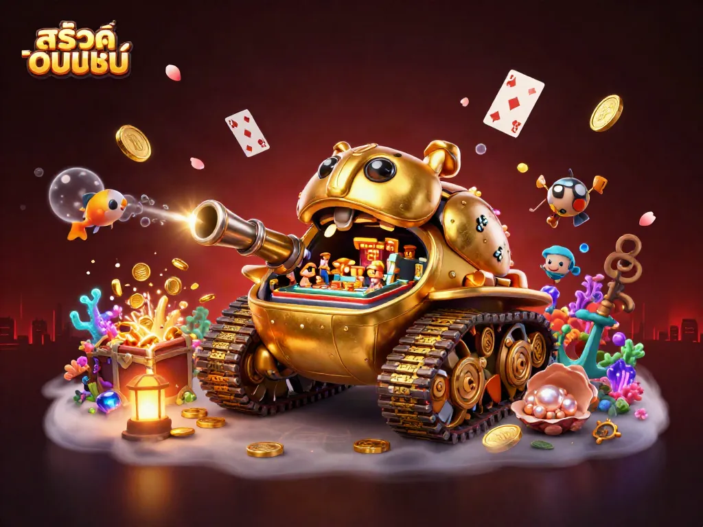 สล็อตออนไลน์ สนุกกับการเล่นเกมสล็อตที่มีคาสิโนขนาดเล็กในรถถังด้วงทองอนุกรม