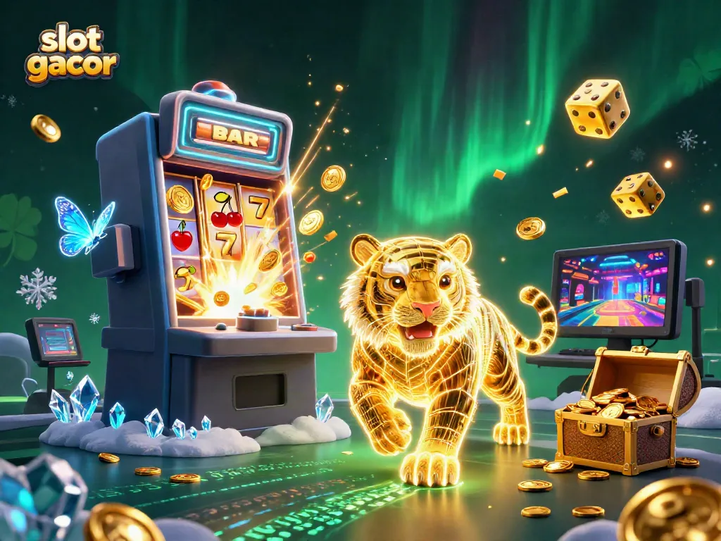 Menangkan slot gacor dengan tumpahan koin jackpot dan simbol keberuntungan di dunia kasino digital.