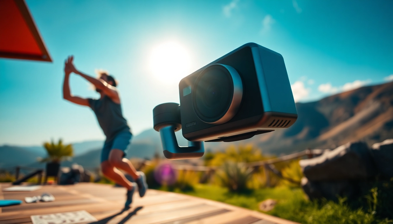 Showcasing the insta360 antigravity a1 in action, highlighting its stabilization features during outdoor sports.