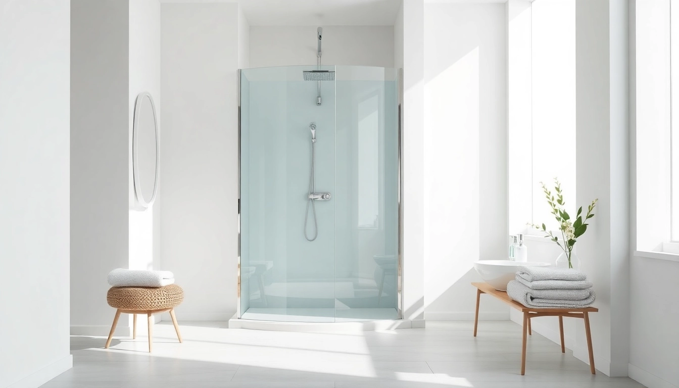 Genießen Sie die elegante sonni Duschkabine in einem modernen Badezimmer mit natürlichem Licht.