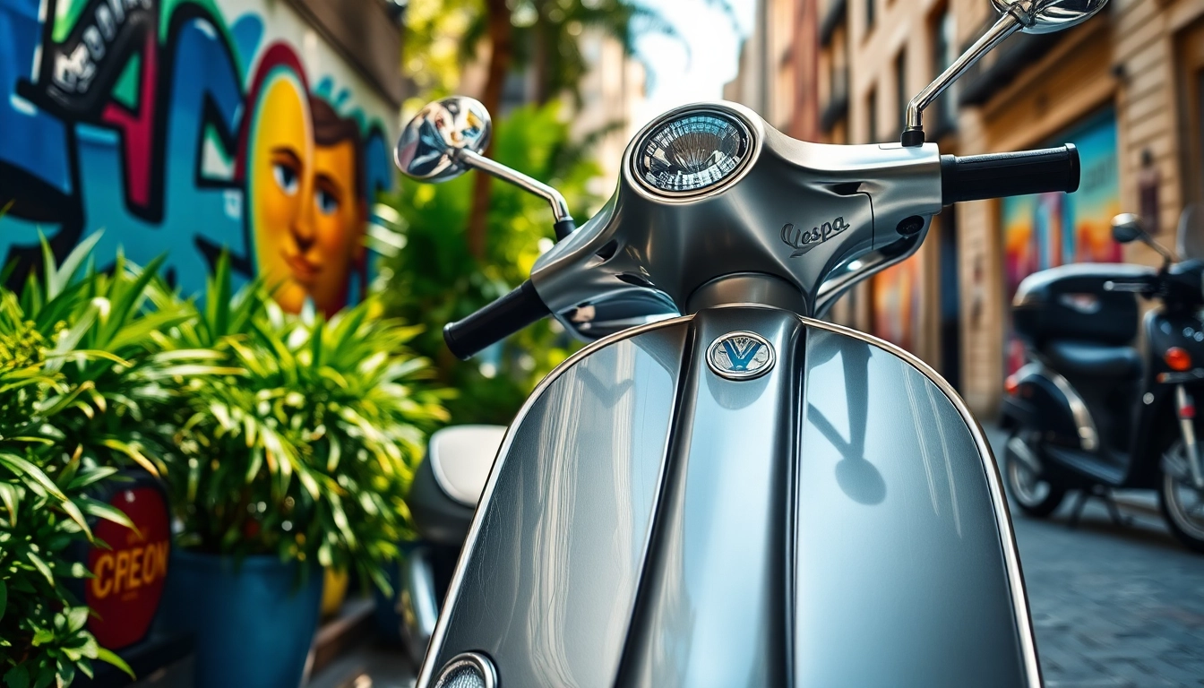 Verkaufe deinen Roller in der rollerzentrale münchen mit einem stilvollen Vespa-Scooter.