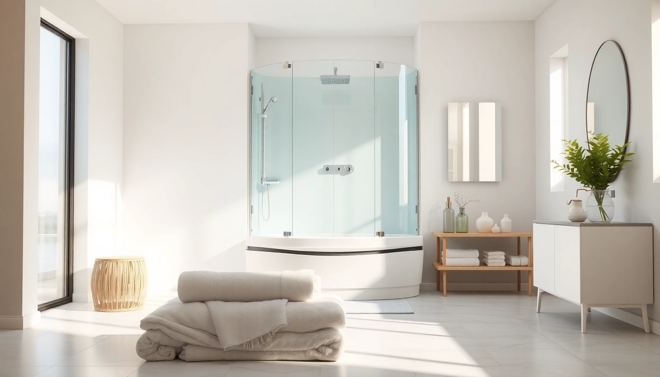 Erleben Sie die Eleganz der sonni Duschkabine in modernem Badezimmer-Design.