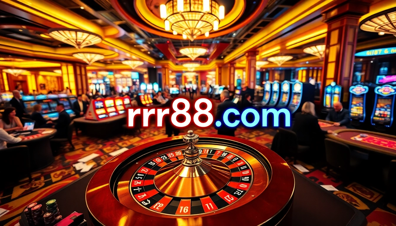 Experience thrilling gameplay at rr88com's vibrant casino with roulette, poker, and slot machines.
