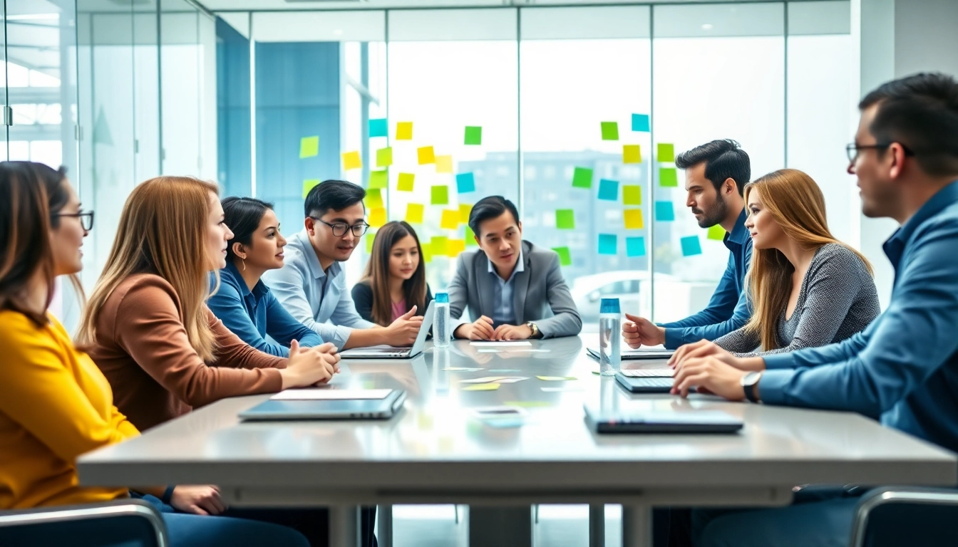 Boost your visibility with Good Wolf Marketing strategies in a vibrant team collaboration session.