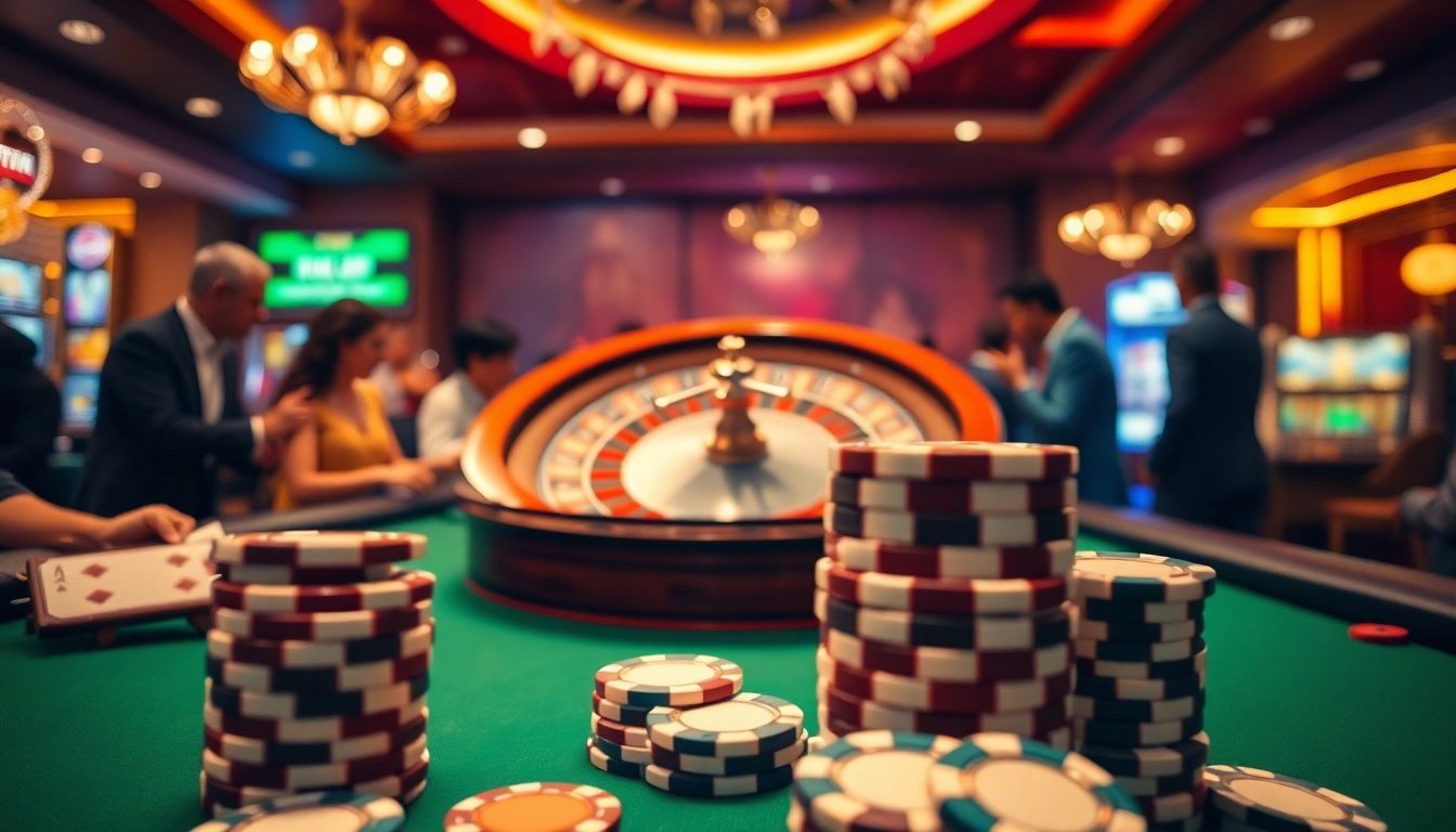 Experience the thrill of hi88vip6 at a bustling casino gaming table.