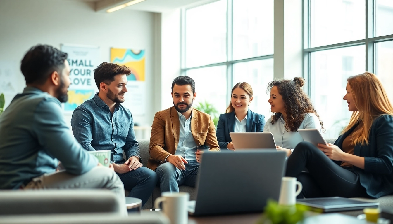 Team collaboration in small business jobs, highlighting an engaging office environment.