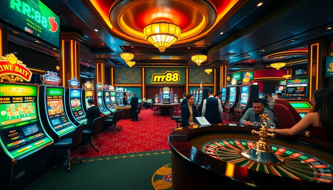 Experience thrilling gaming moments at https://rr88.wales/ with vibrant casino tables and exciting slot machines.
