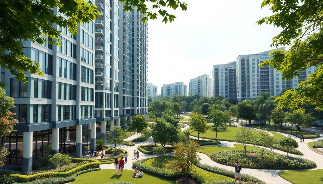 View of Tampines St 95 EC executive condominiums featuring modern architecture and landscaped areas.