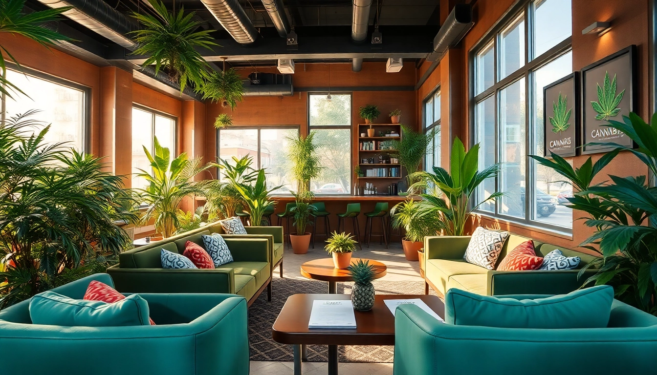 Profitez d'une expérience unique au weed barcelona avec un intérieur accueillant et animé.