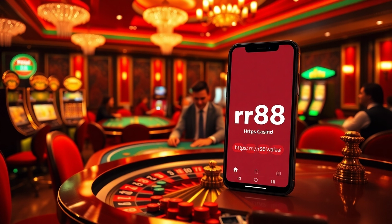 Exciting online gambling experience at https://rr88.wales/ with luxurious casino elements and engaging players.