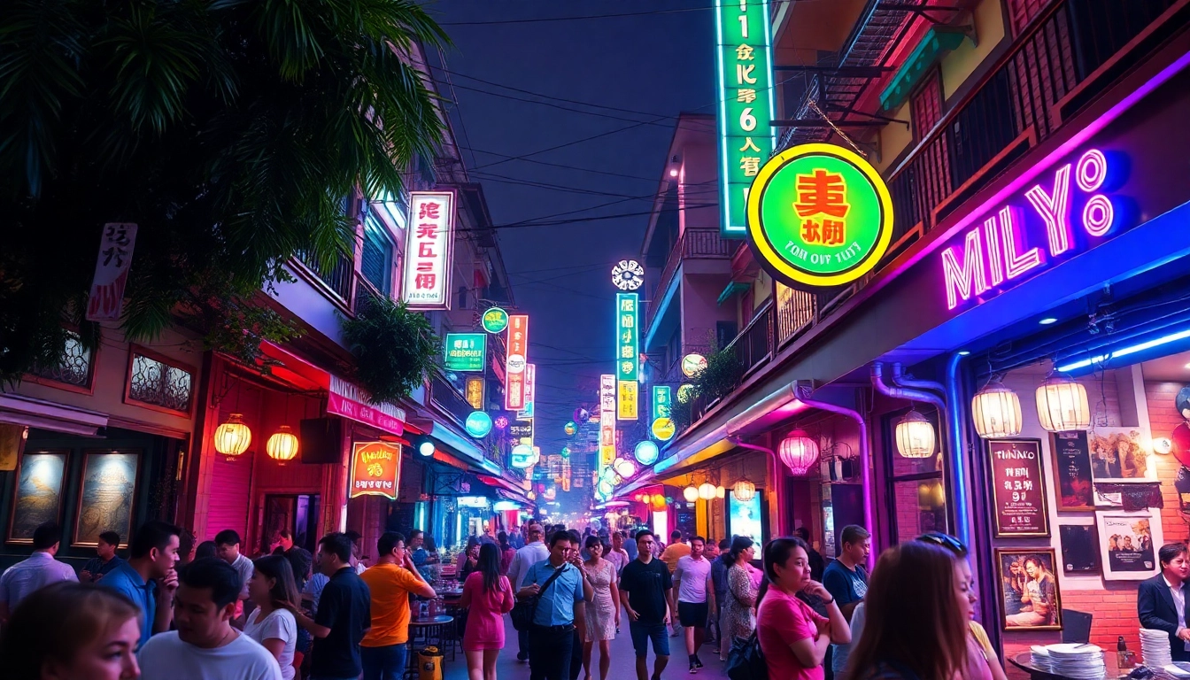 Experience the vibrant Ho Chi Minh nightlife, showcasing lively bars and bustling streets filled with entertainment.