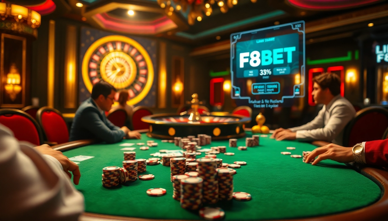 Experience exhilarating gameplay at the poker table while accessing Link F8BET to enhance your gambling adventure.