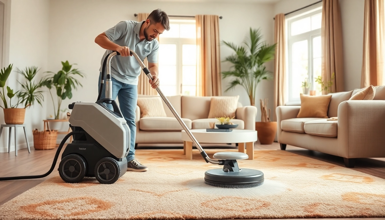 Revitalize your carpets with expert carpet cleaning near me services in action.