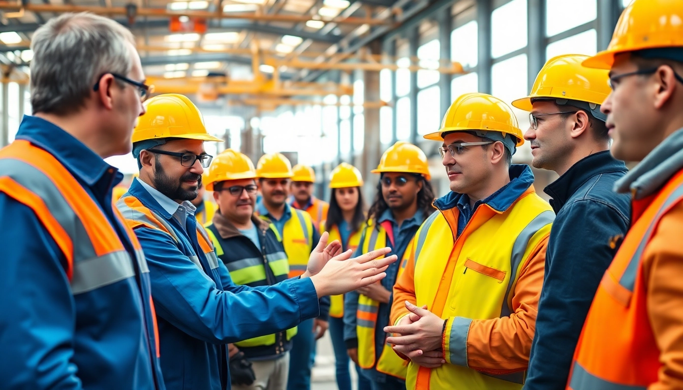 Workers participating in construction safety training, enhancing their skills for secure job performance.