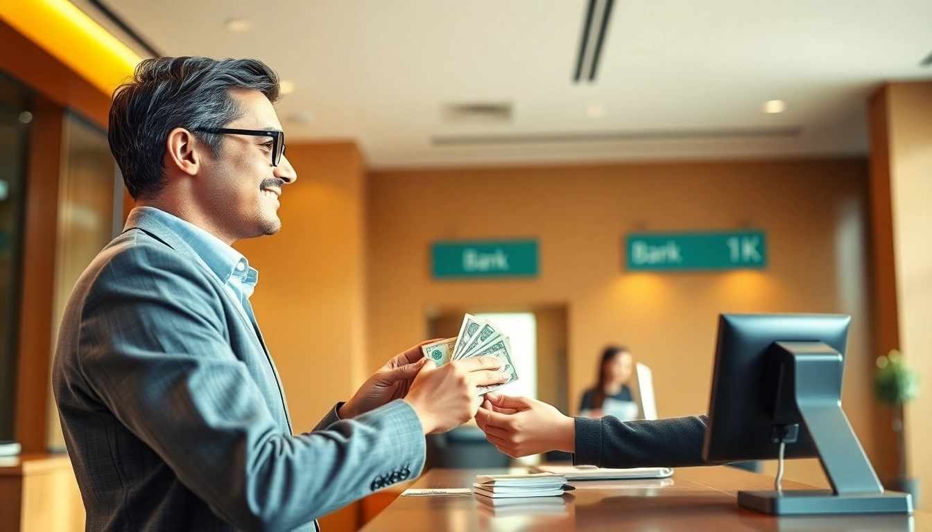 Mendeposit 1k dengan aman di bank, menampilkan transaksi yang satu persatu.