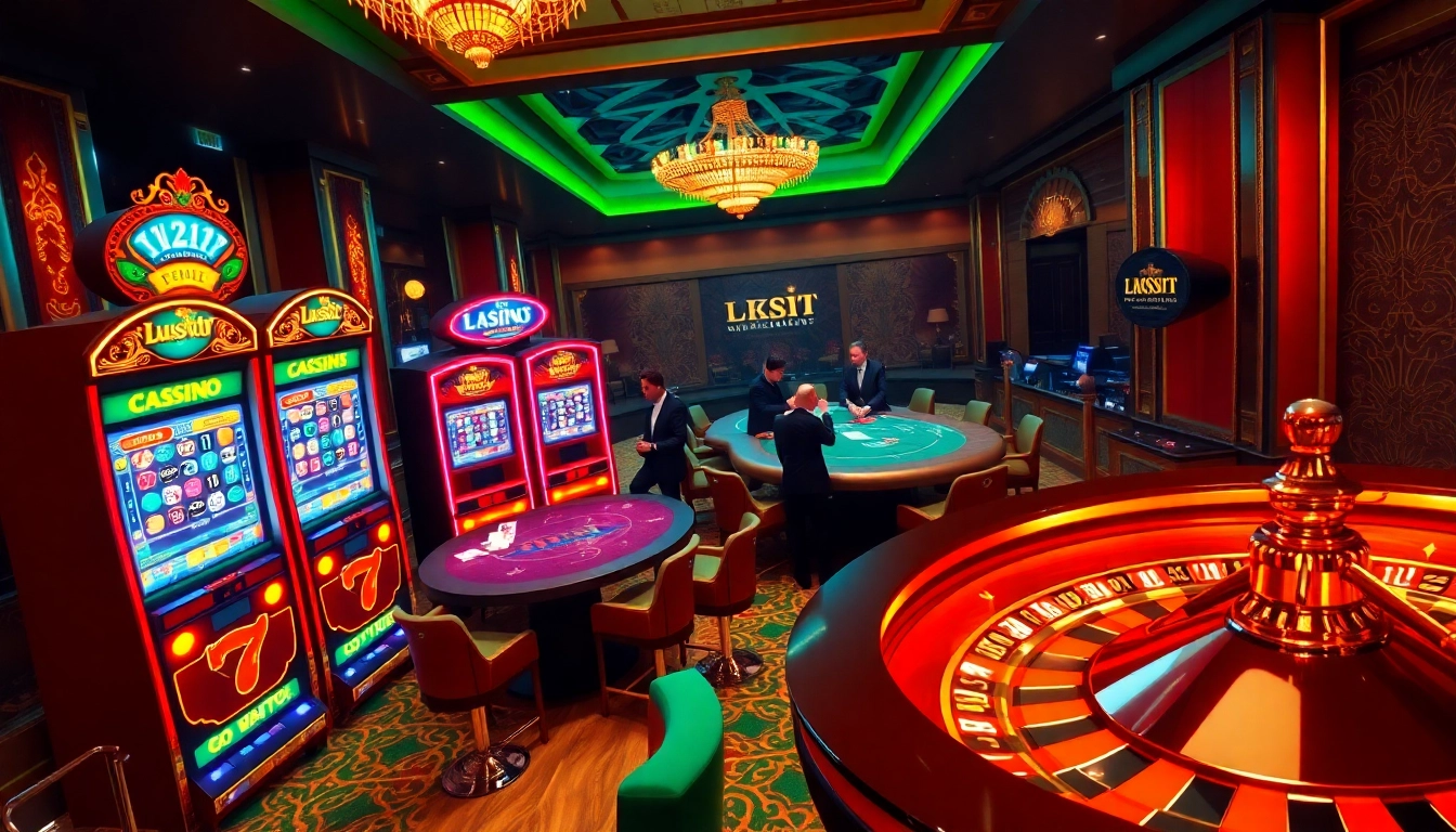 Experience lk21 indoxxi in a thrilling casino atmosphere with players and vibrant slot machines.