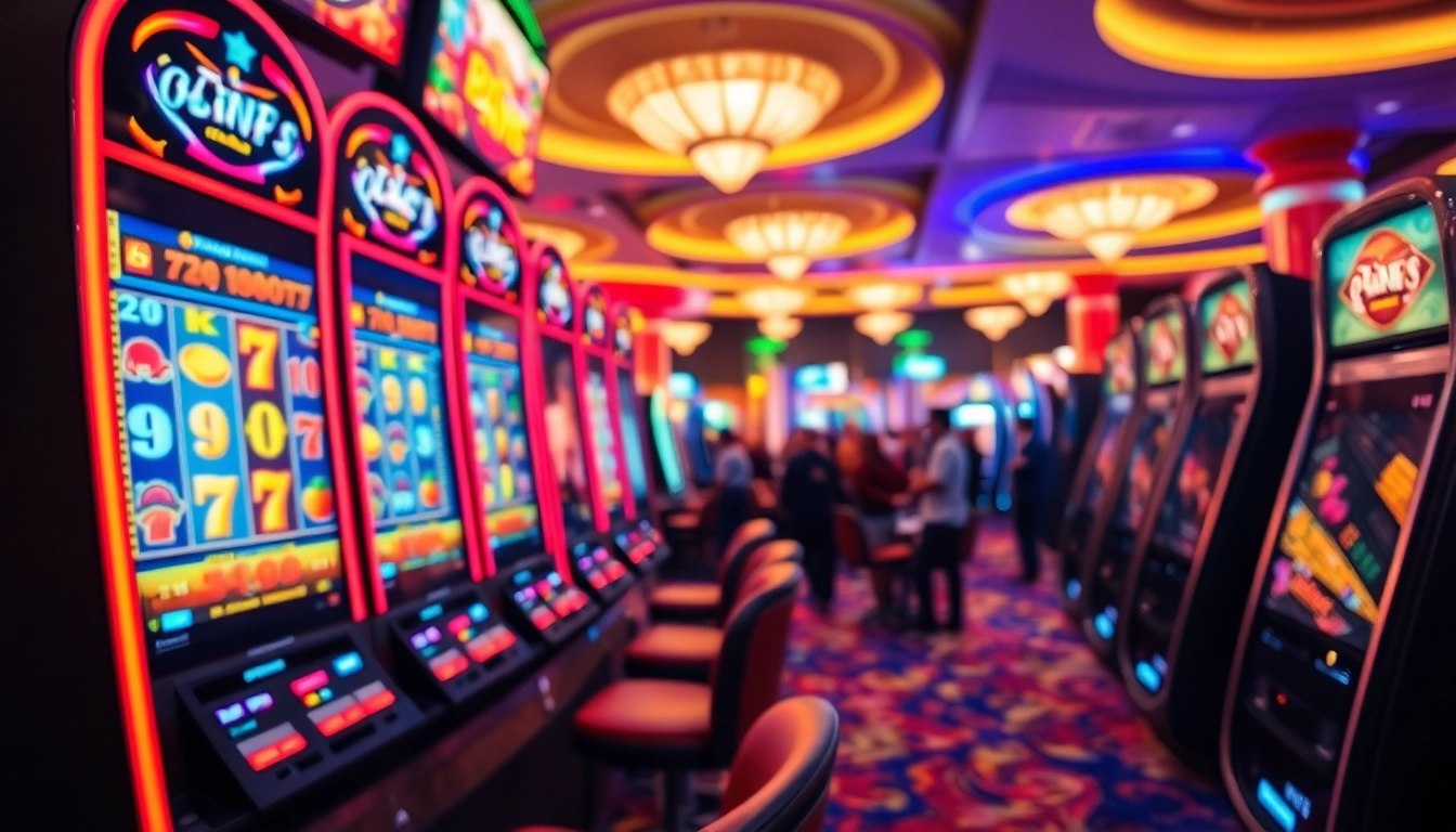 Temukan slot deposit 1000 dengan mesin slot modern dan suasana kasino yang energik.