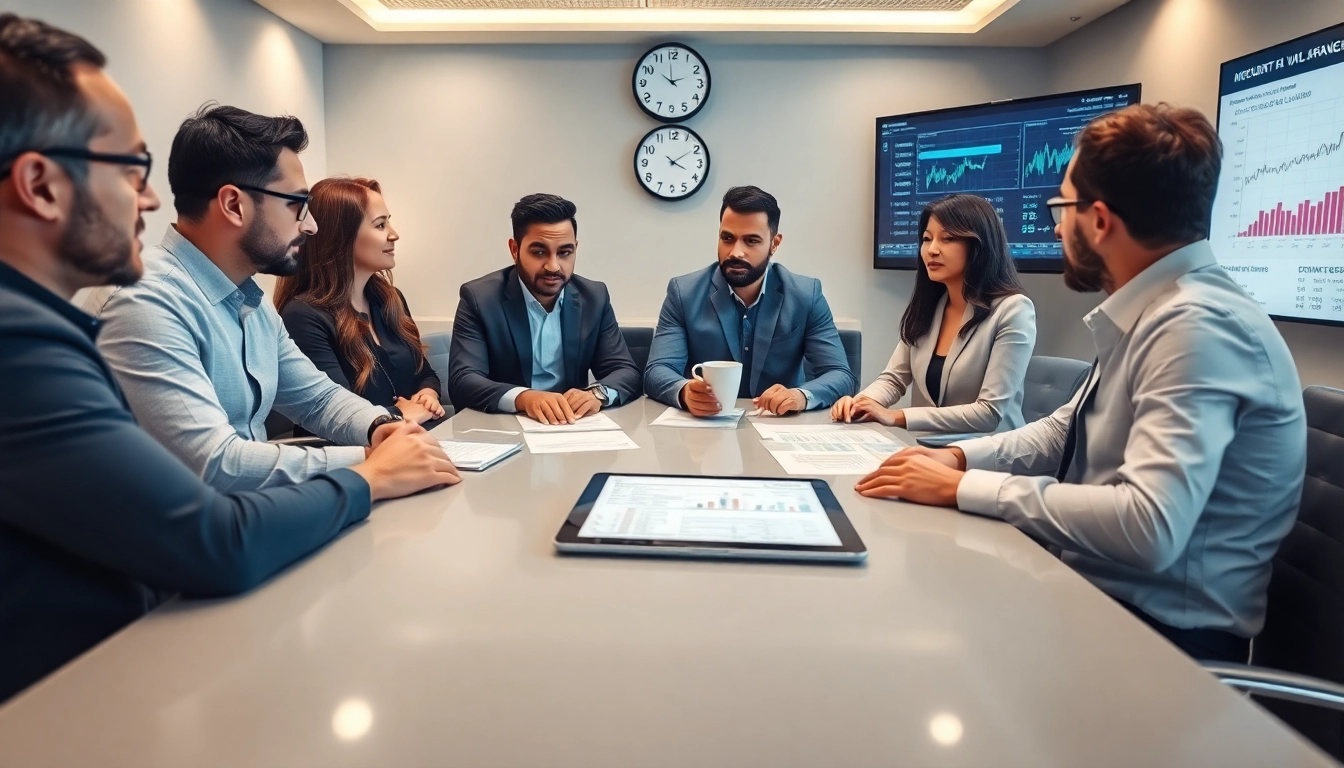 VAT Return Filing in UAE meeting with professionals reviewing financial documents