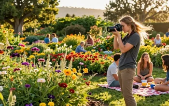 Explore the beauty of Capay Valley Garden with vibrant flowers and joyful travelers at https://www.thecapayvalleygardentour.com
